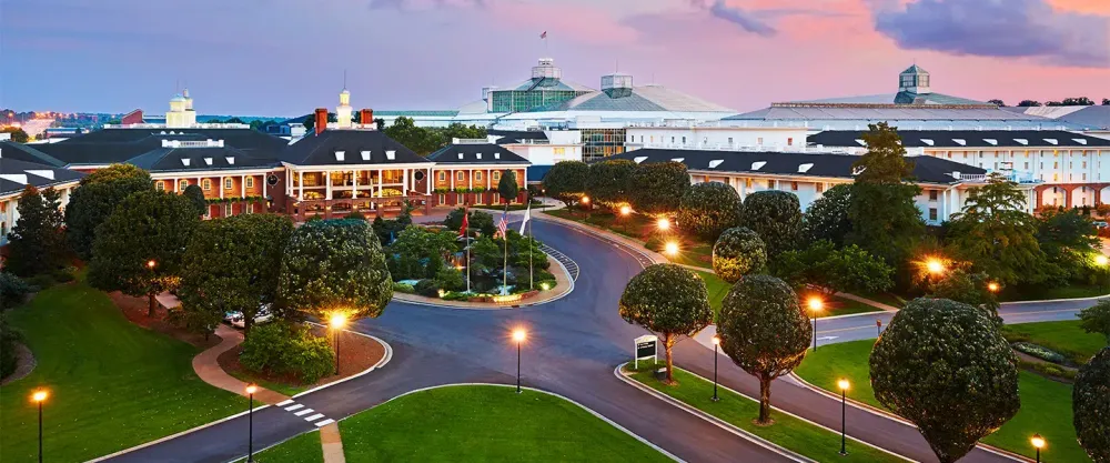 Aerial view of the Gaylord Opryland Resort and Convention Center